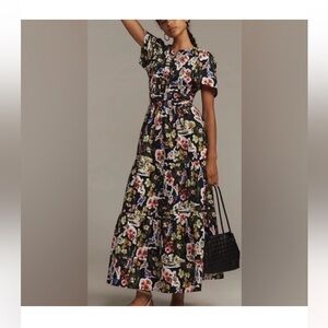 Anthropologie floral Maxi Dress